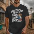 Abibliophobia Dog Book Lover Library Unisex T-Shirt Abibliophobia Dog Book Lover Library Unisex T-Shirt