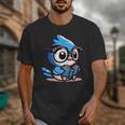 Adorable Book Lover Blue Jay With Reading Glasses Cute Unisex T-Shirt Adorable Book Lover Blue Jay With Reading Glasses Cute Unisex T-Shirt