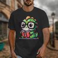 Adorable Book Lover Iguana With Reading Glasses Cute Unisex T-Shirt