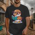 Adorable Book Lover Mallard Duck With Reading Glasses Cute Unisex T-Shirt