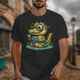 Alligator Reading a Book Animal Unisex T-Shirt Alligator Reading a Book Animal Unisex T-Shirt