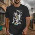 Astronaut Reading Book Space Galaxy Bookworm Men Women Kids Unisex T-Shirt
