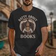 Batty About Books Reading Book Lover Men Women Distressed Unisex T-Shirt