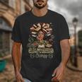 Big Cancer Energy Woman Camo Zodiac Book Teacher Unisex T-Shirt