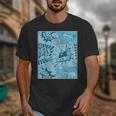 Blue Comic Book Blue Graphic Unisex T-Shirt