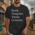 Book Chapter Verse Context Theology Christian Reformed Unisex T-Shirt