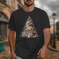 Book Christmas Tree Books Lovers Xmas Teacher Men Women Kids Unisex T-Shirt