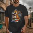 Book Dragon Reading Book Lover Unisex T-Shirt