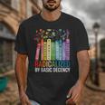 Book Flower Radicalized By Basic Decency Feminist Lgbt Unisex T-Shirt