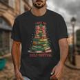 Book Lover Christmas Tree I Have No Shelf Control Unisex T-Shirt