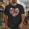 Book Lover Heart Shape Reading Librarian Valentine Men Women Unisex T-Shirt Book Lover Heart Shape Reading Librarian Valentine Men Women Unisex T-Shirt