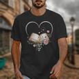 Book Lover Heart Shaped Reading Art Librarian Unisex T-Shirt Book Lover Heart Shaped Reading Art Librarian Unisex T-Shirt