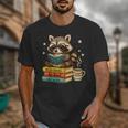 Book Lover Racoon Reading Bookish Library Read Books Be Kind Unisex T-Shirt