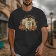 Book Pumpkin Fall Reading Thanksgiving Teacher Librarian Unisex T-Shirt