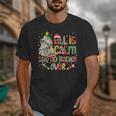 Book Tree All Is Calm Said No Teacher Ever Christmas Unisex T-Shirt