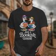Bookish Goose Cute Geese With Hats Reading Books Unisex T-Shirt Bookish Goose Cute Geese With Hats Reading Books Unisex T-Shirt