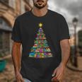 Bookmas Christmas Book Tree Book Lover English Teacher Unisex T-Shirt