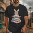 Books Bookworm Reader Book Cute Reading Bunny With Glasses Unisex T-Shirt Books Bookworm Reader Book Cute Reading Bunny With Glasses Unisex T-Shirt