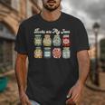 Books Are My Jam Shirt Book Lover Reader Reading Teacher Unisex T-Shirt