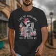 I Like My Books Spicy And My Coffee ICY Skeleton Women Unisex T-Shirt