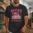 Books Are My Valentine Coquette Bow Book Flower Girl Women Unisex T-Shirt Books Are My Valentine Coquette Bow Book Flower Girl Women Unisex T-Shirt
