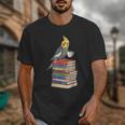 Bookworm Cockatiel Bird Reading Books Drinking Coffee Lover Unisex T-Shirt Bookworm Cockatiel Bird Reading Books Drinking Coffee Lover Unisex T-Shirt