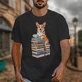 Bookworm Corgi Reading Books Drinking Coffee Dog Lover Unisex T-Shirt Bookworm Corgi Reading Books Drinking Coffee Dog Lover Unisex T-Shirt