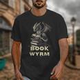 Bookwyrm Dragon Fantasy Bookish Fairytale Book Lover Unisex T-Shirt