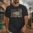 Camo Across America Read Reading Book Librarian Men Women Unisex T-Shirt