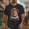 Capybara Bookworm Rodent Reading a Book Unisex T-Shirt