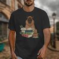 Capybara Glasses Reading Books Capybara Nerd Bookworm Unisex T-Shirt Capybara Glasses Reading Books Capybara Nerd Bookworm Unisex T-Shirt