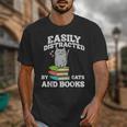 Cats And Books Read Reading Librarian Book Across America Unisex T-Shirt