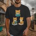 Cats Reading Book Lover Reading Bookworm Reader Unisex T-Shirt Cats Reading Book Lover Reading Bookworm Reader Unisex T-Shirt
