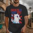 Childless Cat Ladies Vote Kamala Harris Cute Comic Book Cat Unisex T-Shirt