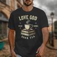 Christian Bookworm Love God Read Books Drink Tea Unisex T-Shirt Christian Bookworm Love God Read Books Drink Tea Unisex T-Shirt