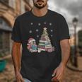 Christmas A Penguin Reading Book Snowflake Cocoa Hot Teacher Unisex T-Shirt Christmas A Penguin Reading Book Snowflake Cocoa Hot Teacher Unisex T-Shirt