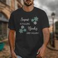 Christmas Shirts Snow Is Falling Books Are Calling Men Women Unisex T-Shirt Christmas Shirts Snow Is Falling Books Are Calling Men Women Unisex T-Shirt