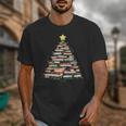 Christmas Tree Books Book Reading Bookworm Unisex T-Shirt