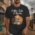 Coffee Cats & Books Lover For Women & Girls Coffee Unisex T-Shirt Coffee Cats & Books Lover For Women & Girls Coffee Unisex T-Shirt