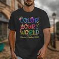 Color Our World Summer Reading 2025 Boho Wildflower Book Unisex T-Shirt Color Our World Summer Reading 2025 Boho Wildflower Book Unisex T-Shirt