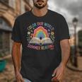 Color Our World Summer Reading 2025 Rainbow Art Book Unisex T-Shirt