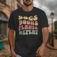 Colorful Dogs Books Plants Repeat Unisex T-Shirt