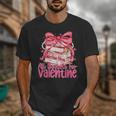 Coquette Bow All Booked For Valentines Teacher Book Unisex T-Shirt Coquette Bow All Booked For Valentines Teacher Book Unisex T-Shirt