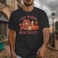 Cozy Readers Book Society Teacher Reading Floral Pumpkin Tee Unisex T-Shirt