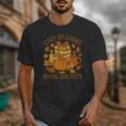 Cozy Readers Book Society Vintage Fall Books & Pumpkin Unisex T-Shirt