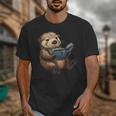 Cute Book Sea Otter Unisex T-Shirt