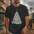 Cute Bookmas Christmas Book Tree Book Lover Teacher Unisex T-Shirt