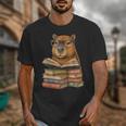 Cute Capybara Reading Books Animal Capybara Bookworms Unisex T-Shirt Cute Capybara Reading Books Animal Capybara Bookworms Unisex T-Shirt