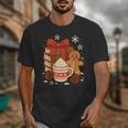 Cute Christmas Books Gingerbread Xmas Book Lover Teacher Unisex T-Shirt