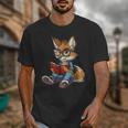 Cute Coyote With Book I Kids Coyote Unisex T-Shirt